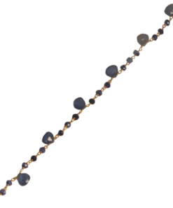 sapphire drop chain - MY JEWEL STORY